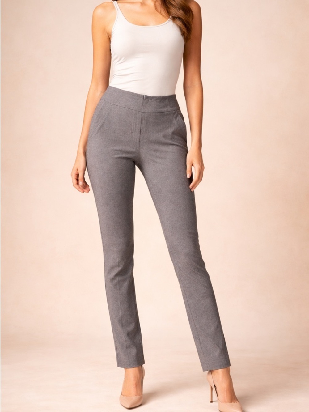 Under Armour Gray Straight-Leg Trousers